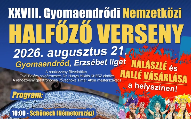 XXVIII. Gyomendrődi Nemzetközi HALFŐZŐ VERSENY